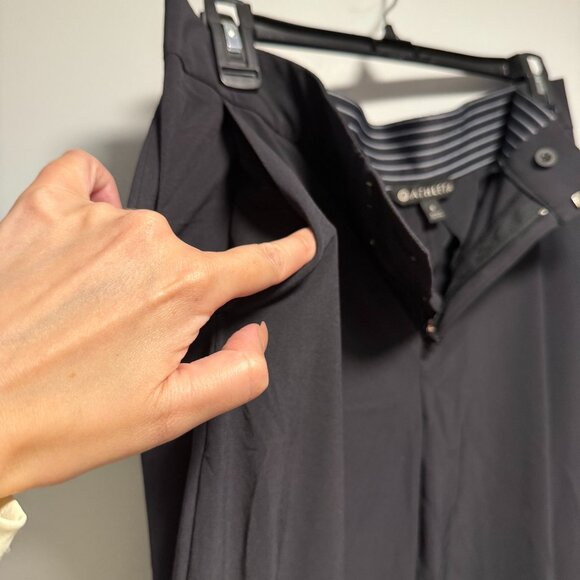 Athleta Tribeca Black Wide Leg Crop Pants 6 Tall - Picture 5 of 9